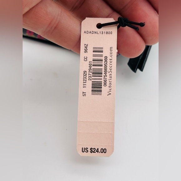 Victoria's Secret Black and Pink Cosmetic Bag - Picture 4 of 6